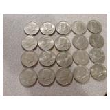 20- kennedy half dollars