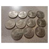 11- susan b. anthony $1 dollars