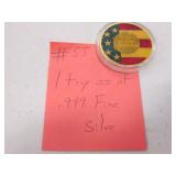 1 oz of .999 fine silver