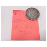 1896-O morgan silver dollar