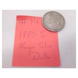 1880-S morgan silver dollar