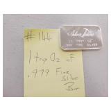 1 troy oz of .999 fine silver bar