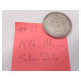 1886 morgan silver dollar
