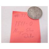 1881-O morgan silver dollar