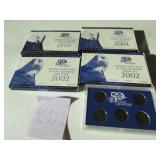 4- u.s. qtr proof sets