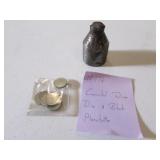 canceled dime die & blank planchette