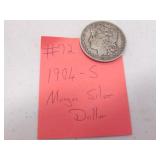 1904-S morgan silver dollar