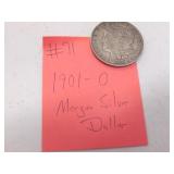 1901-O morgan silver dollar