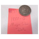 1880-O morgan silver dollar