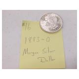 1883-O morgan silver dollar