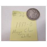 1889-O morgan silver dollar