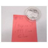 1 oz of .999 fine silver