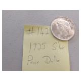 1925  AU+ silver peace dollar
