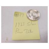1923 silver peace dollar