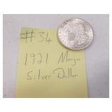 1921 morgan silver dollar