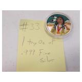 1 oz of .999 fine silver