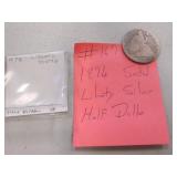 1874 seated liberty silver half dollar