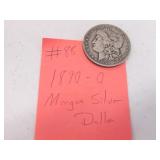 1890-O morgan silver dollar