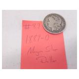 1889-O morgan silver dollar