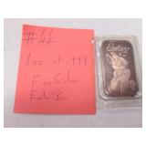 1 oz of .999 fine silver bar