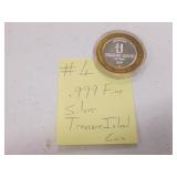 .999 fine silver treasure island token