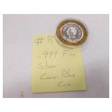 .999 fine silver caesars palace token