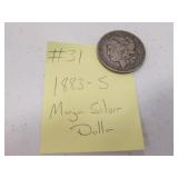 1883-S morgan silver dollar