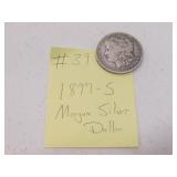 1897-S morgan silver dollar