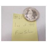 1 oz of .999 fine silver