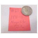 1896-O morgan silver dollar