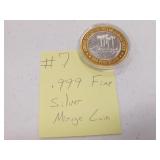 .999 fine silver mirage token