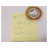.999 fine silver venetian token