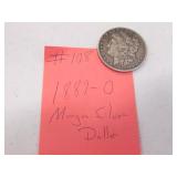 1889-O morgan silver dollar