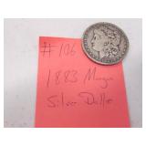 1883 morgan silver dollar