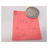 1883-S morgan silver dollar