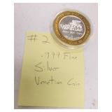 .999 fine silver Venetian token