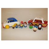 fisher price little people nifty car&hasbro weeble