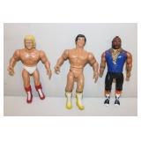 vintage rocky balboa,thunder lips & MR.T figures