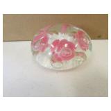 joe st.clair pink paperweight
