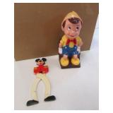 plastic bank & mickey mouse tool