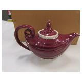 hall red teapot