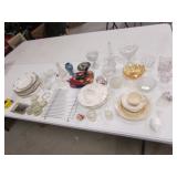 all glassware,dishes & items