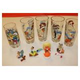 1976 pepsi wile e coyote & roadrunner glasses