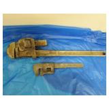 2 pipe wrenches