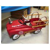 kids pedal firetruck