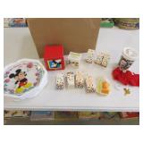 disney avon soap,plate,mug & pin