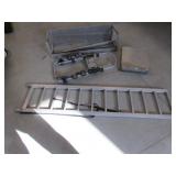 ramp,metal wall shelf.diamond plate item