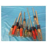 all craftsman screwdrivers & yellow bucket