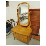 antique birdseye maple dresser