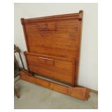 antique highback bed